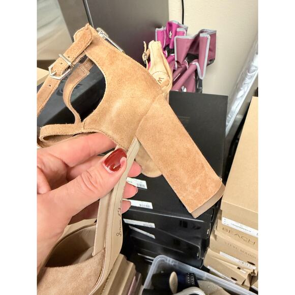 Sam Edelman Caramel Suede Heels - Picture 8 of 8